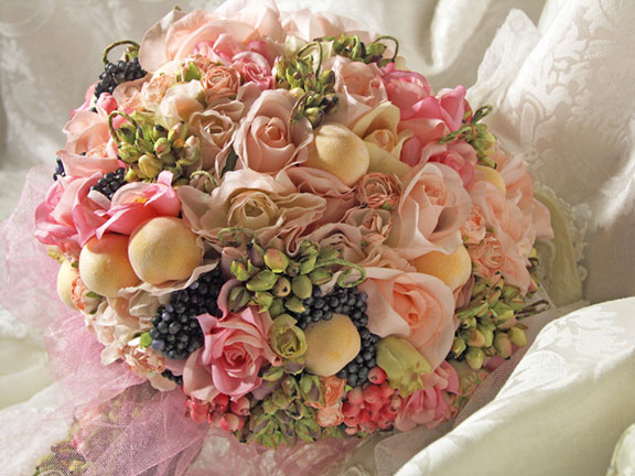 Bridal Pink 1  Bouquet by Eileen Williams
