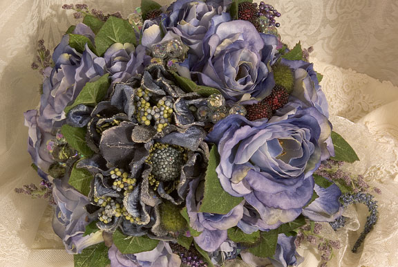 Purple Crystal  Bouquet by Eileen Williams